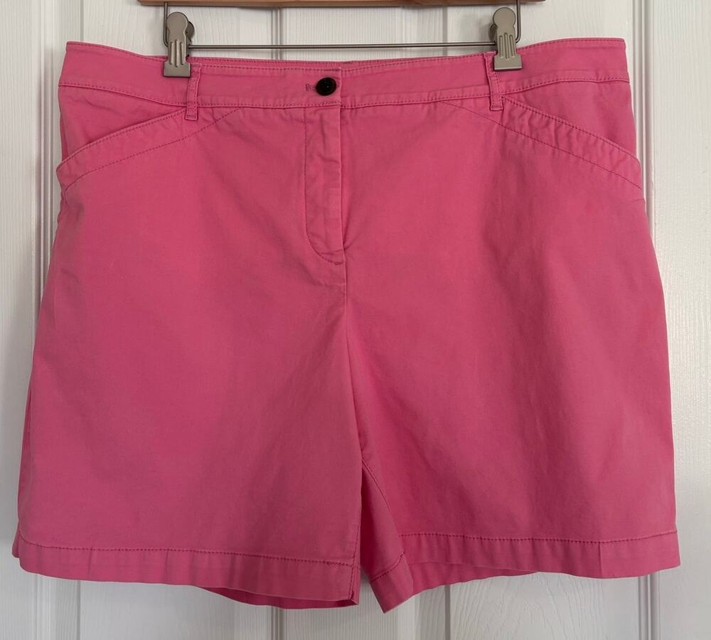 Talbots Size 16 Womans Pink Shorts Chino